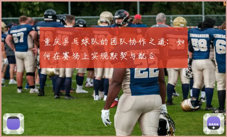 重庆乒乓球队的团队协作之道：如何在赛场上实现默契与配合