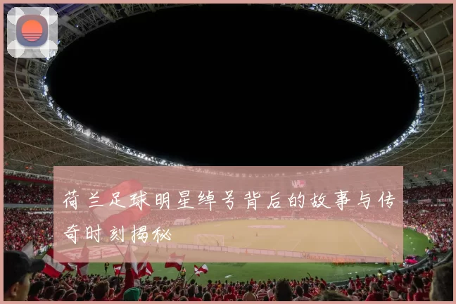 荷兰足球明星绰号背后的故事与传奇时刻揭秘